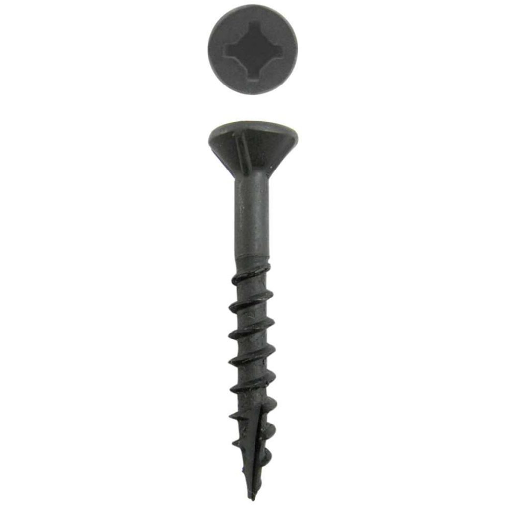 811 X 1" Flat Head Nibs Wood Screw, 2 PhillipsSquare Combo, Coarse