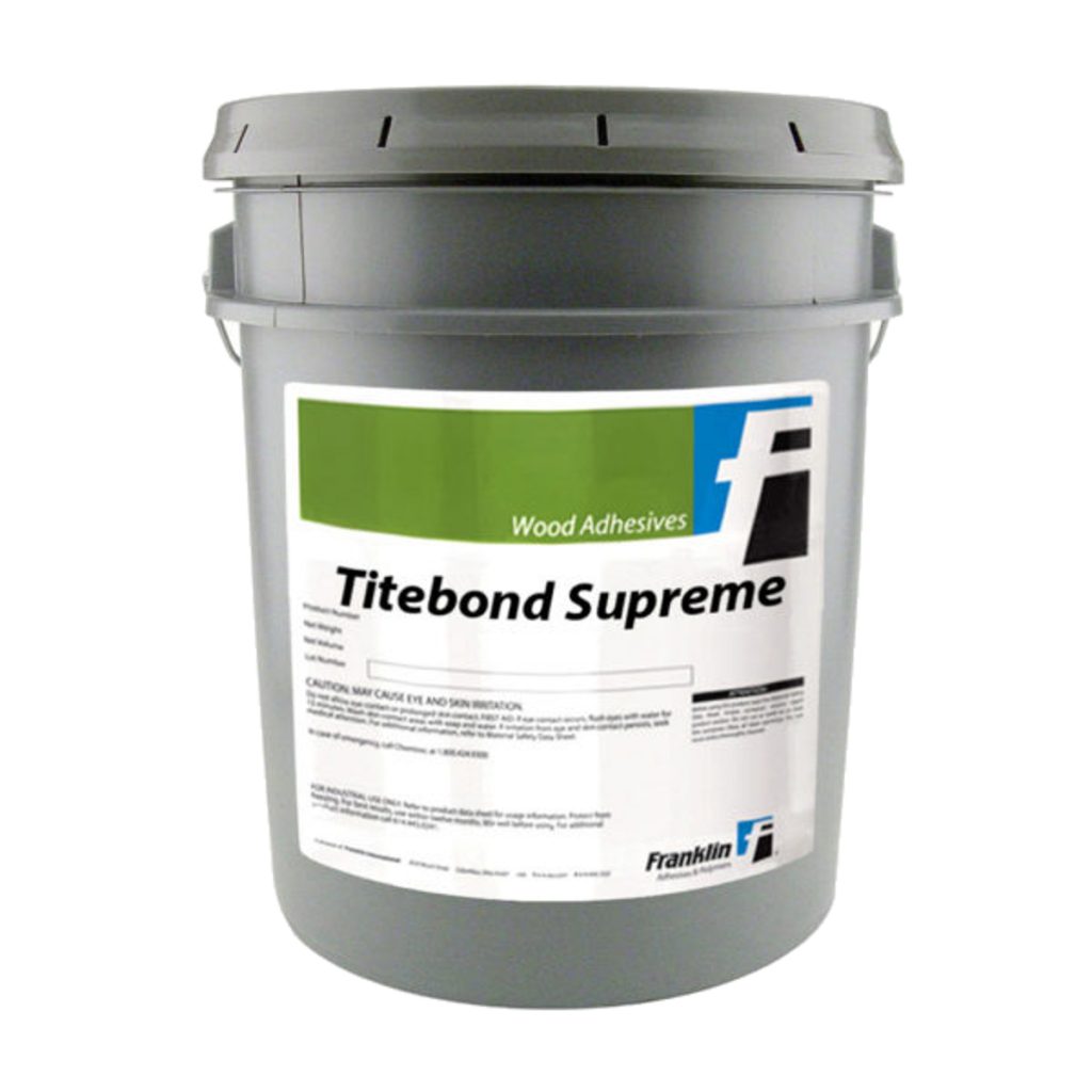 TITEBOND® SUPREME Wood Glue, Yellow, 5 Gallon Pail Rapid Start