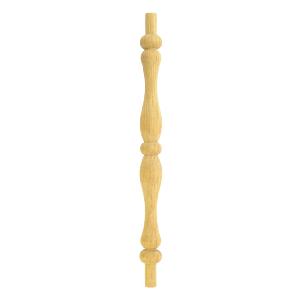 3/4" X 9" Wooden Spindle, 5795, Oak, Raw Rapid Start