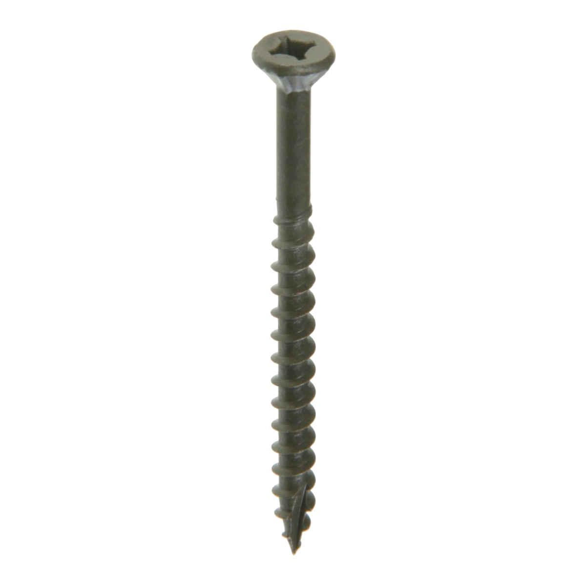 #8-11 X 1 1/4 Large Round Washer Head Wood Screw, Phillips|Square, Coarse,  Type 17, Zinc