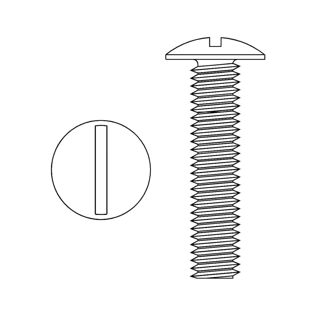 Lot De 25 Vis à Tête Ronde Fendue En Laiton Massif 5/16-18 X 1-1/2" - Fastenere
